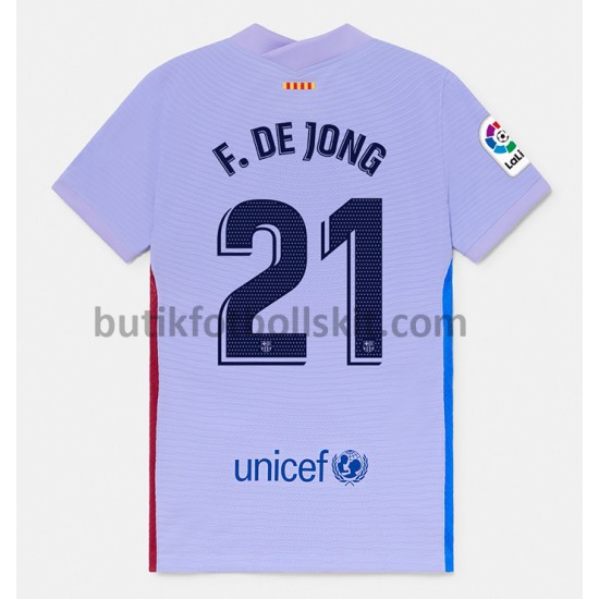 FC Barcelona Frenkie de Jong 21 Borta Matchtröja 2021/22 Kortärmad