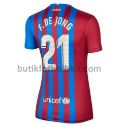 FC Barcelona Frenkie de Jong 21 Dam Hemma Matchtröja 2021/22 Kortärmad