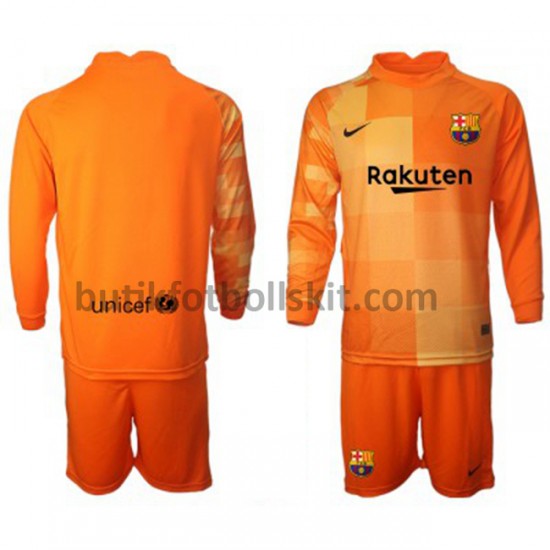 FC Barcelona Målvakt Barn Hemma Matchtröja 2021/22 Långärmad