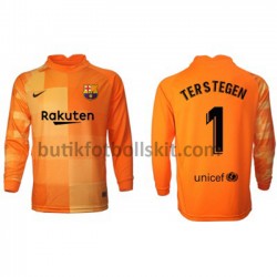 FC Barcelona Målvakt Ter Stegen 1 Hemma Matchtröja 2021/22 Långärmad