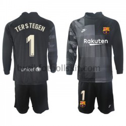 FC Barcelona Målvakt Ter Stegen 1 Barn Borta Matchtröja 2021/22 Långärmad