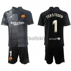 FC Barcelona Målvakt Ter Stegen 1 Barn Borta Matchtröja 2021/22 Kortärmad