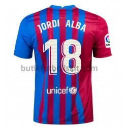 FC Barcelona Jordi Alba 18 Hemma Matchtröja 2021/22 Kortärmad