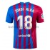 FC Barcelona Jordi Alba 18 Hemma Matchtröja 2021/22 Kortärmad