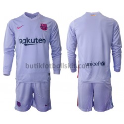 FC Barcelona Barn Borta Matchtröja 2021/22 Långärmad