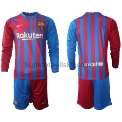 FC Barcelona Barn Hemma Matchtröja 2021/22 Långärmad
