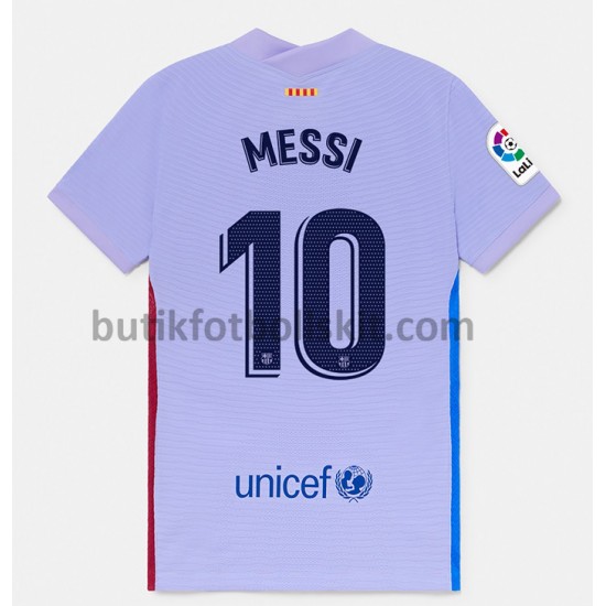 FC Barcelona Lionel Messi 10 Borta Matchtröja 2021/22 Kortärmad