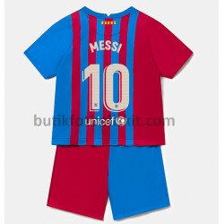 FC Barcelona Lionel Messi 10 Barn Hemma Matchtröja 2021/22 Kortärmad