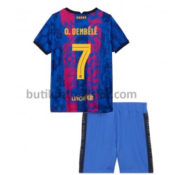 FC Barcelona O. Dembele 7 Barn Tredje Matchtröja 2021/22 Kortärmad