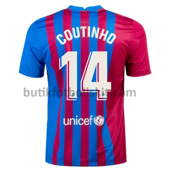 FC Barcelona Philippe Coutinho 14 Hemma Matchtröja 2021/22 Kortärmad