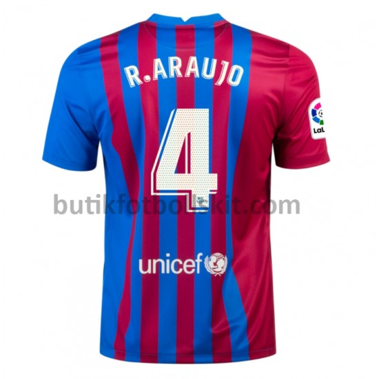 FC Barcelona Ronald Araujo 4 Hemma Matchtröja 2021/22 Kortärmad