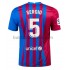 FC Barcelona Sergio Busquets 5 Hemma Matchtröja 2021/22 Kortärmad