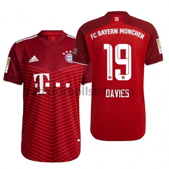 FC Bayern München Alphonso Davies 19 Hemma Matchtröja 2021/22 Kortärmad