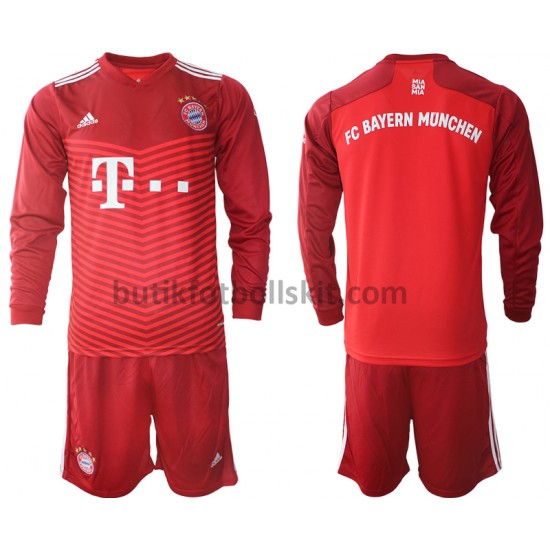 FC Bayern München Barn Hemma Matchtröja 2021/22 Långärmad