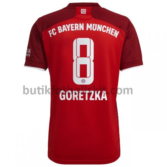 FC Bayern München Leon Goretzka 8 Hemma Matchtröja 2021/22 Kortärmad