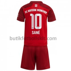 FC Bayern München Leroy Sane 10 Barn Hemma Matchtröja 2021/22 Kortärmad