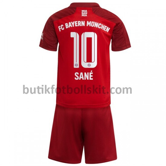 FC Bayern München Leroy Sane 10 Barn Hemma Matchtröja 2021/22 Kortärmad