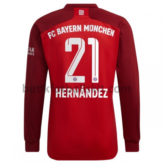 FC Bayern München Lucas Hernandez 21 Hemma Matchtröja 2021/22 Långärmad