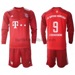 FC Bayern München Robert Lewandowski 9 Barn Hemma Matchtröja 2021/22 Långärmad