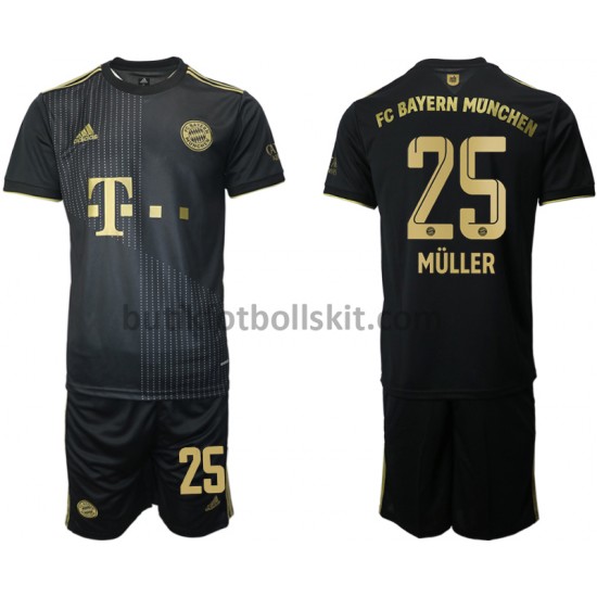 FC Bayern München Thomas Müller 25 Barn Borta Matchtröja 2021/22 Kortärmad