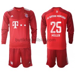 FC Bayern München Thomas Müller 25 Barn Hemma Matchtröja 2021/22 Långärmad