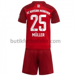 FC Bayern München Thomas Müller 25 Barn Hemma Matchtröja 2021/22 Kortärmad