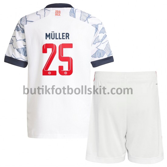 FC Bayern München Thomas Müller 25 Barn Tredje Matchtröja 2021/22 Kortärmad