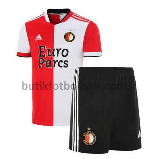 Feyenoord Rotterdam Barn Hemma Matchtröja 2021/22 Kortärmad