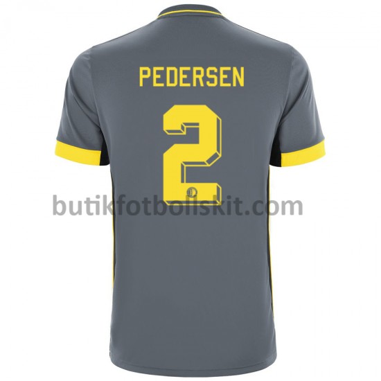 Feyenoord Rotterdam Marcus Pedersen 2 Borta Matchtröja 2021/22 Kortärmad