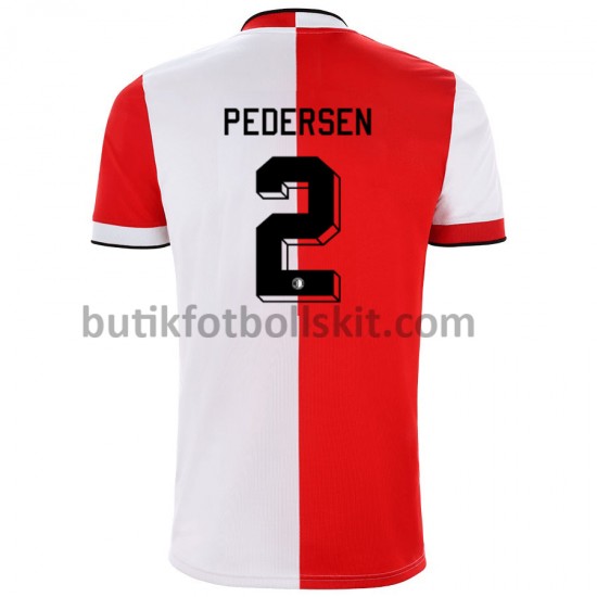 Feyenoord Rotterdam Marcus Pedersen 2 Hemma Matchtröja 2021/22 Kortärmad