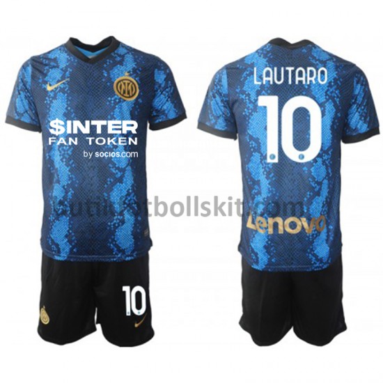 Inter Milan Lautaro Martinez 10 Barn Hemma Matchtröja 2021/22 Kortärmad