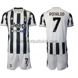 Juventus Cristiano Ronaldo 7 Barn Hemma Matchtröja 2021/22 Kortärmad