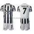 Juventus Cristiano Ronaldo 7 Barn Hemma Matchtröja 2021/22 Kortärmad