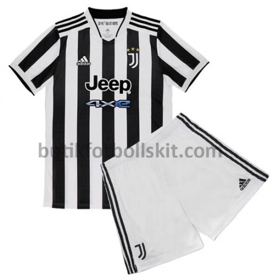 Juventus Barn Hemma Matchtröja 2021/22 Kortärmad