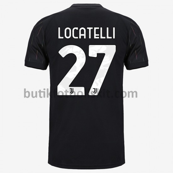 Juventus Manuel Locatelli 27 Borta Matchtröja 2021/22 Kortärmad