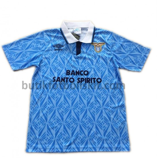 SS Lazio Retro Hemma Matchtröja 1991 Kortärmad
