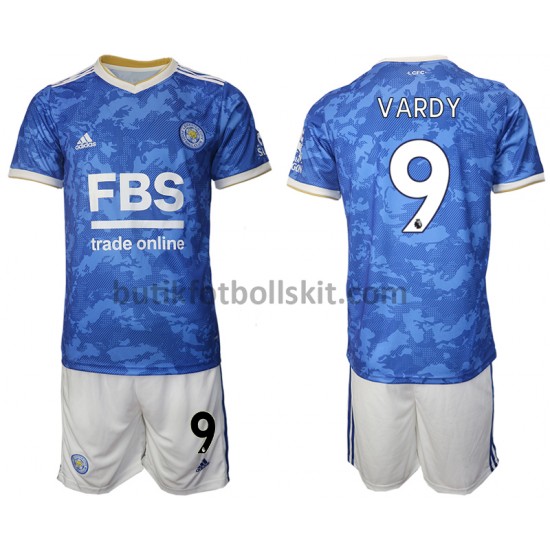 Leicester City Jamie Vardy 9 Barn Hemma Matchtröja 2021/22 Kortärmad