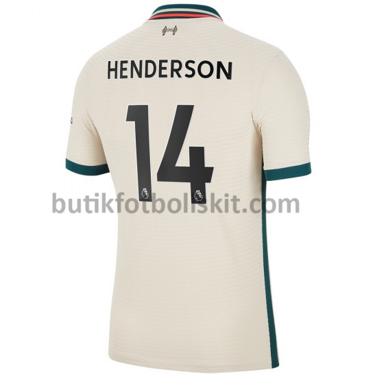 Liverpool Henderson 14 Borta Matchtröja 2021/22 Kortärmad