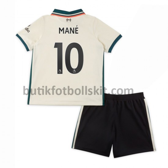 Liverpool Sadio Mane 10 Barn Borta Matchtröja 2021/22 Kortärmad