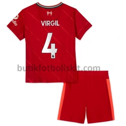 Liverpool Virgil van Dijk 4 Barn Hemma Matchtröja 2021/22 Kortärmad