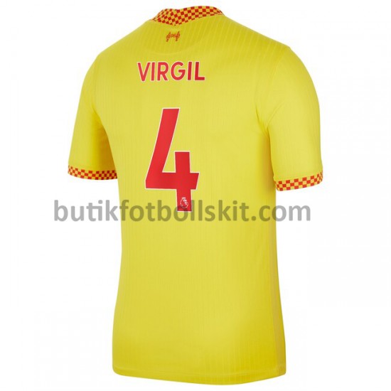 Liverpool Virgil van Dijk 4 Tredje Matchtröja 2021/22 Kortärmad
