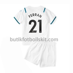 Manchester City Ferran Torres 21 Barn Borta Matchtröja 2021/22 Kortärmad