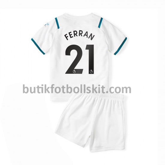 Manchester City Ferran Torres 21 Barn Borta Matchtröja 2021/22 Kortärmad