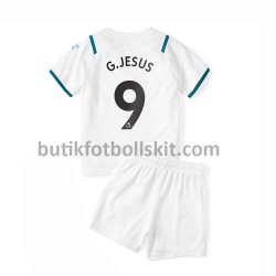 Manchester City Gabriel Jesus 9 Barn Borta Matchtröja 2021/22 Kortärmad