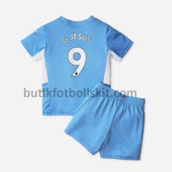 Manchester City Gabriel Jesus 9 Barn Hemma Matchtröja 2021/22 Kortärmad