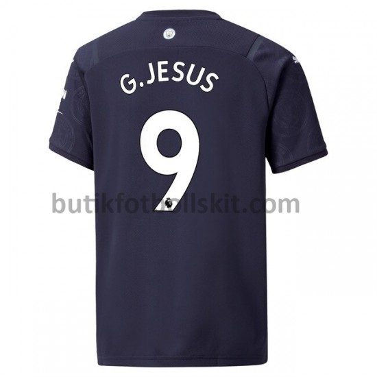 Manchester City Gabriel Jesus 9 Fjärde Matchtröja 2021/22 Kortärmad