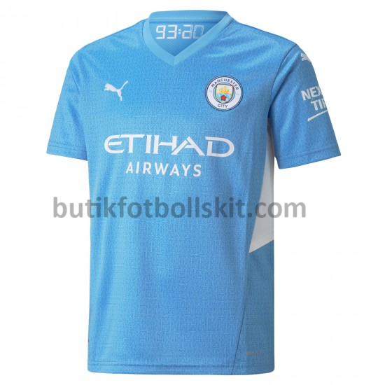 Manchester City Hemma Matchtröja 2021/22 Kortärmad
