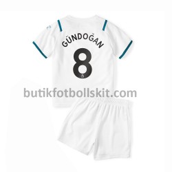 Manchester City Ilkay Gündogan 8 Barn Borta Matchtröja 2021/22 Kortärmad
