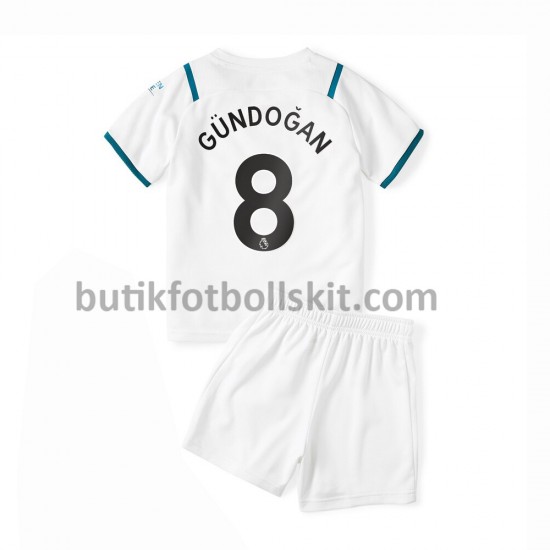 Manchester City Ilkay Gündogan 8 Barn Borta Matchtröja 2021/22 Kortärmad