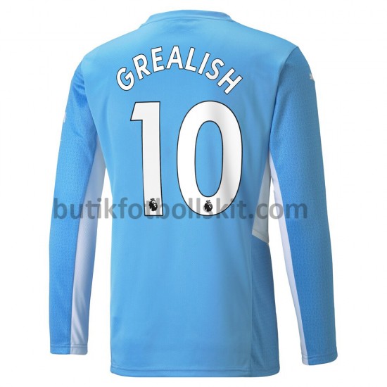 Manchester City Jack Grealish 10 Hemma Matchtröja 2021/22 Långärmad